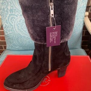 Johnston & Murphy Black Suede Winter Boots